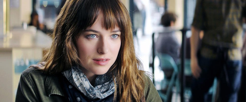 Dakota Johnson in "Fifty Shades of Grey"