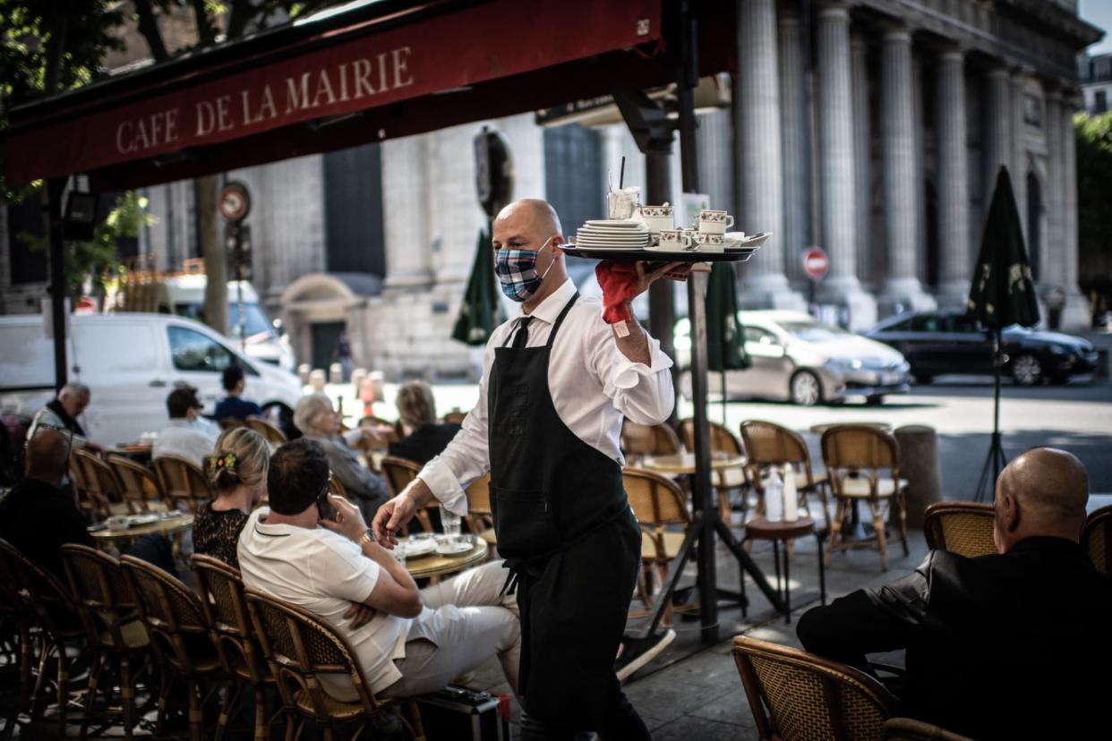 Le café de la mairie, à Paris. - MARTIN BUREAU / AFP