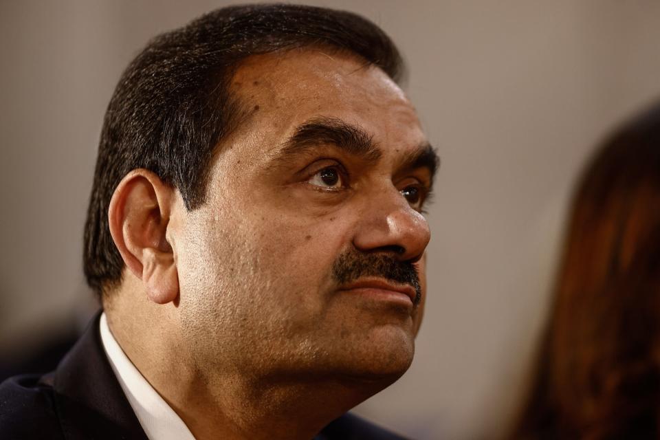 Gautam Adani, billionaire and chairman of Adani Group, during an event at the Port of Haifa in Haifa, Israel, on Tuesday, Jan. 31, 2023. (Kobi Wolf/Bloomberg)