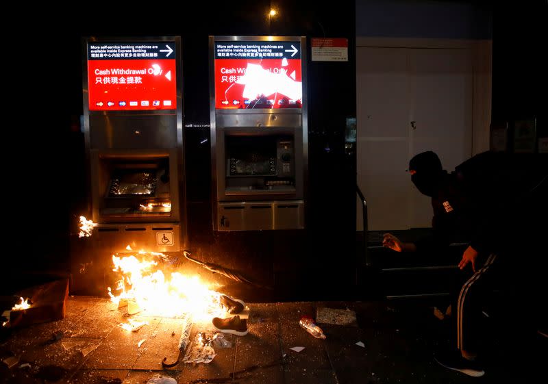 Anti-government New Year's Day demonstration in Hong Kong