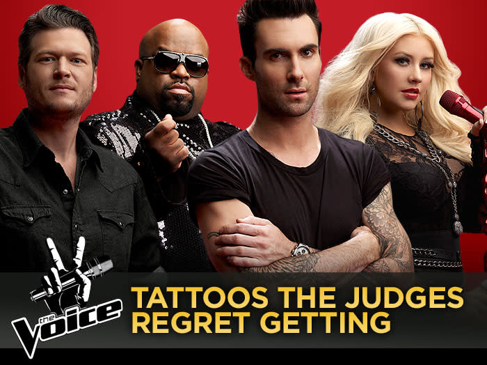 'The Voice' Tattoos the Judges Regret Getting