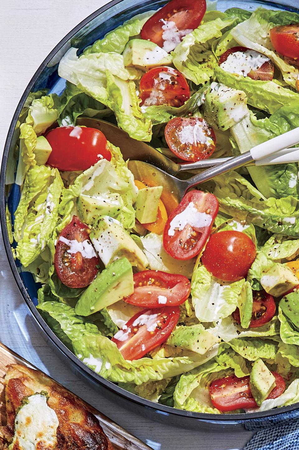 Quick Chopped Salad with Buttermilk Dressing