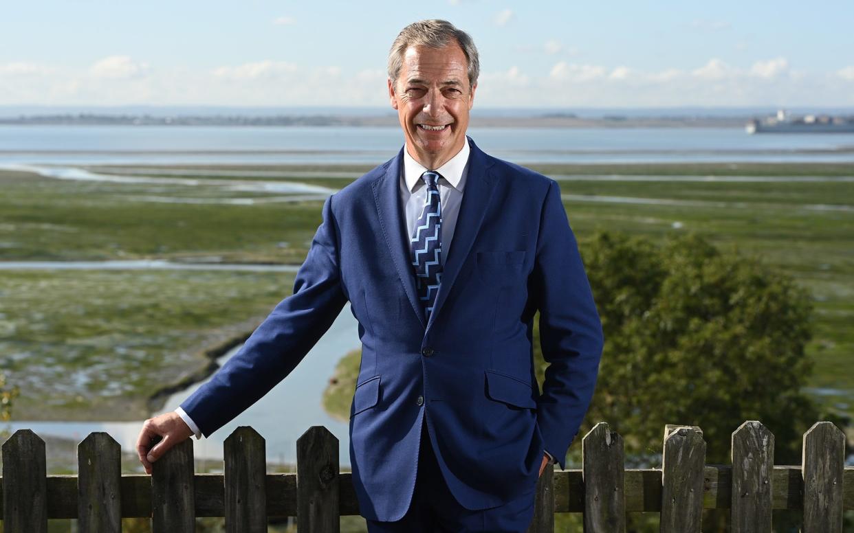 Nigel Farage, the former leader of the Brexit Party