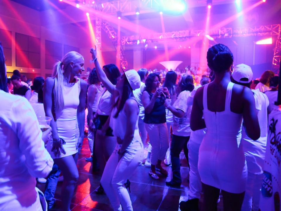 White Party dance during The Dinah weekend in Palm Springs.