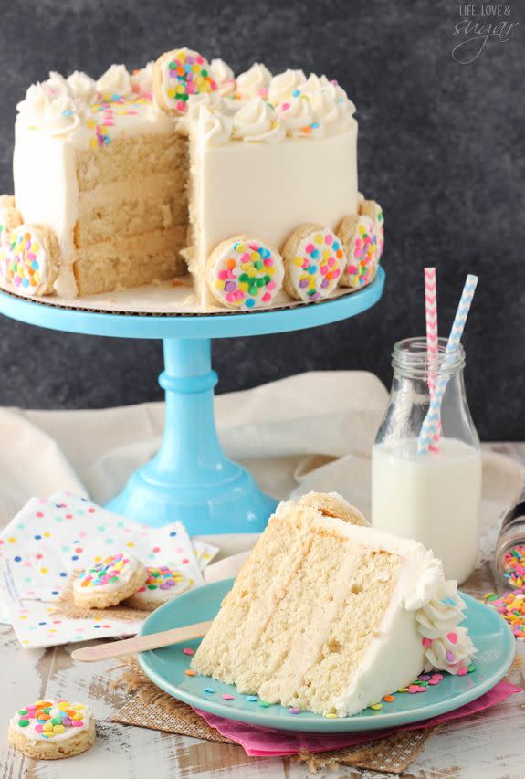 Frosted Vanilla Cookie Layer Cake