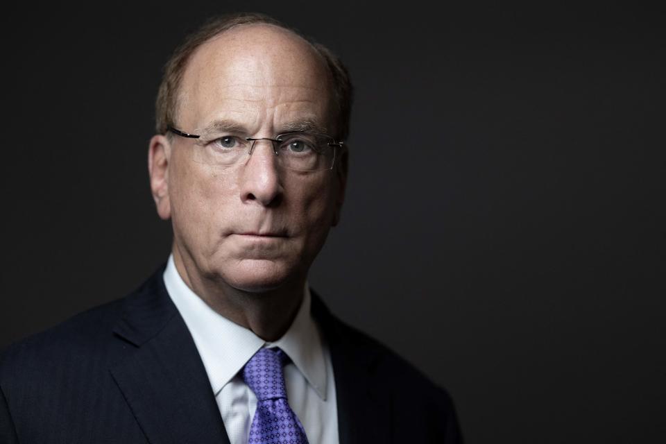 US chairman and CEO of BlackRock Larry Fink poses during a photo session in Paris on June 22, 2023. (Photo by Joël SAGET / AFP) (Photo by JOEL SAGET/AFP via Getty Images)
