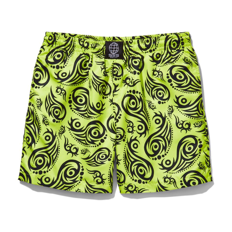 Swim trunks, $100, by SSS World Corp