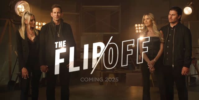 <p>HGTV/YouTube</p> 'The Flip Off' will star Heather and Tarek El Moussa and Christina and Josh Hall