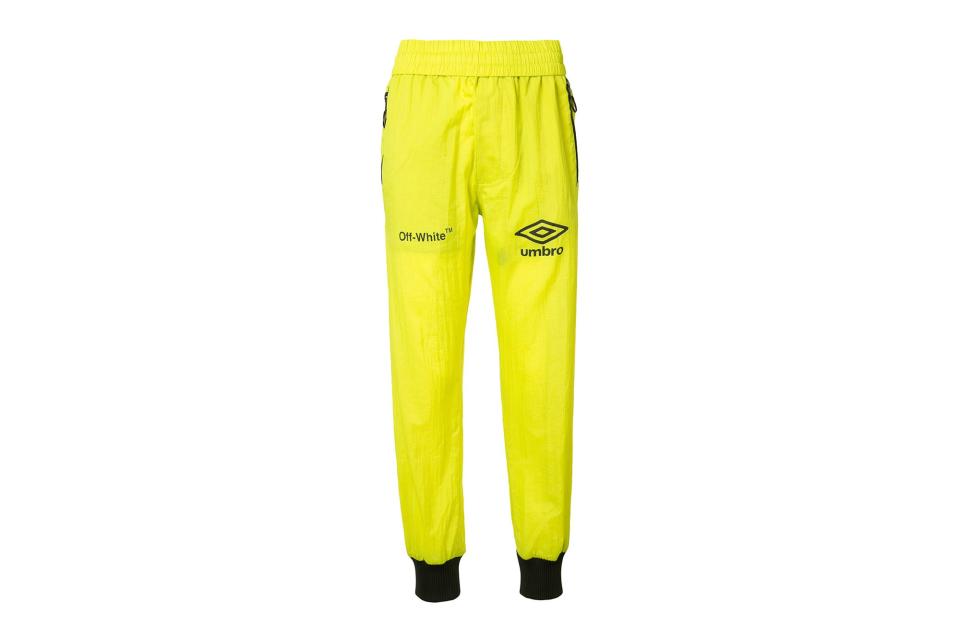 Off-White x Umbro neon track pants