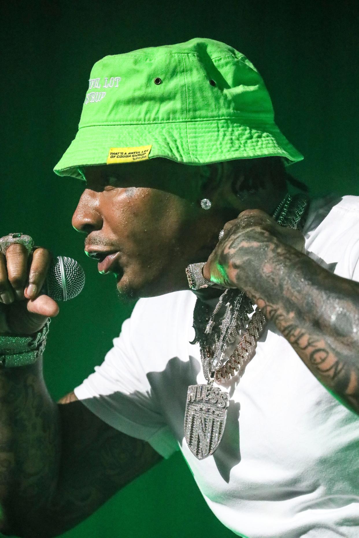 Moneybagg Yo, pictured here at the Miller High Life Theatre in 2021, will play Fiserv Forum Aug. 27, the culmination of the return of Hip-Hop Week MKE.