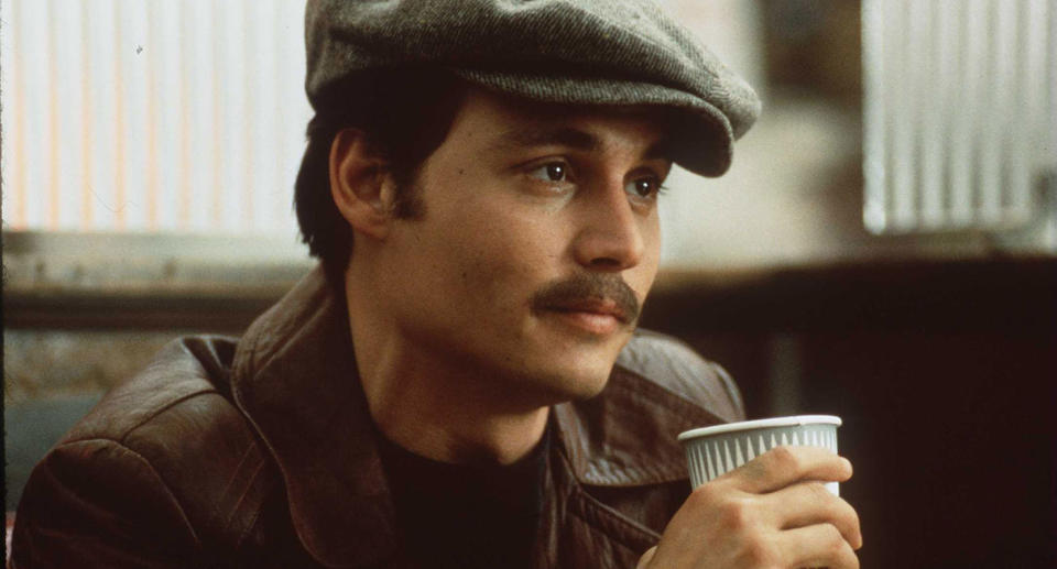 Johnny Depp in a still from Donnie Brasco (Getty/Summit Entertainment)