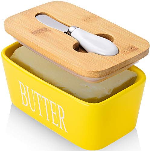 5) Aisbugur Large Butter Dish with Knife