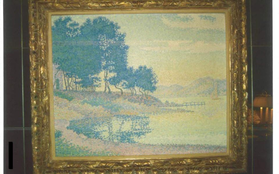 Calanque de Canoubier (Pointe de Bamer), by French painter Paul Signac in 1896