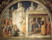 St. Stephen's sermon and dispute before the Sanhedrin<br> Painted by Fra Angelico inside the Niccoline Chapel<br><br> (Photo courtesy <a href="https://sites.google.com/site/aguidetorome/" rel="nofollow noopener" target="_blank" data-ylk="slk:David Lown;elm:context_link;itc:0;sec:content-canvas" class="link ">David Lown</a>)