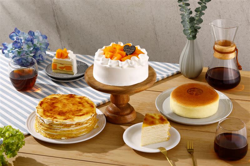 星巴克於7月3日推出父親節系列蛋糕和包裝禮盒歡慶父親節。（圖／品牌業者提供）