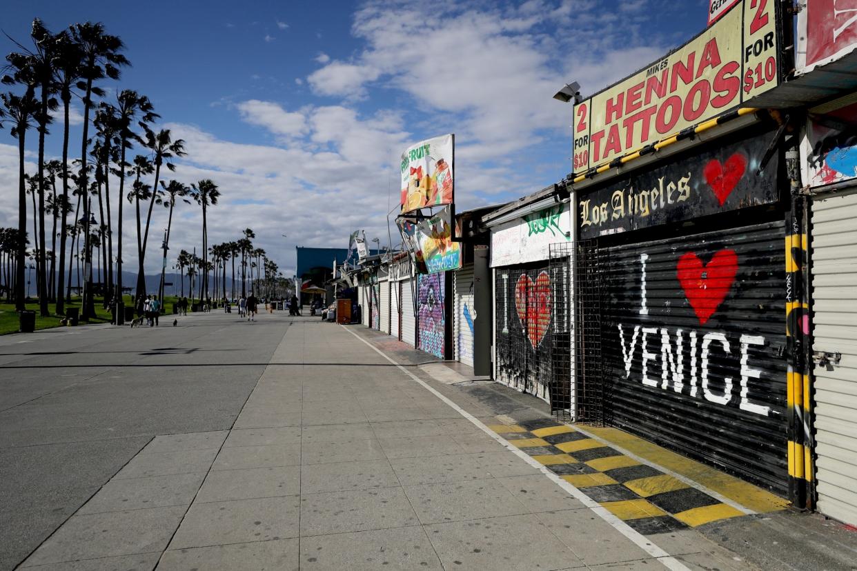 Venice Beach boardwalk in Venice, California, Los Angeles: Getty Images