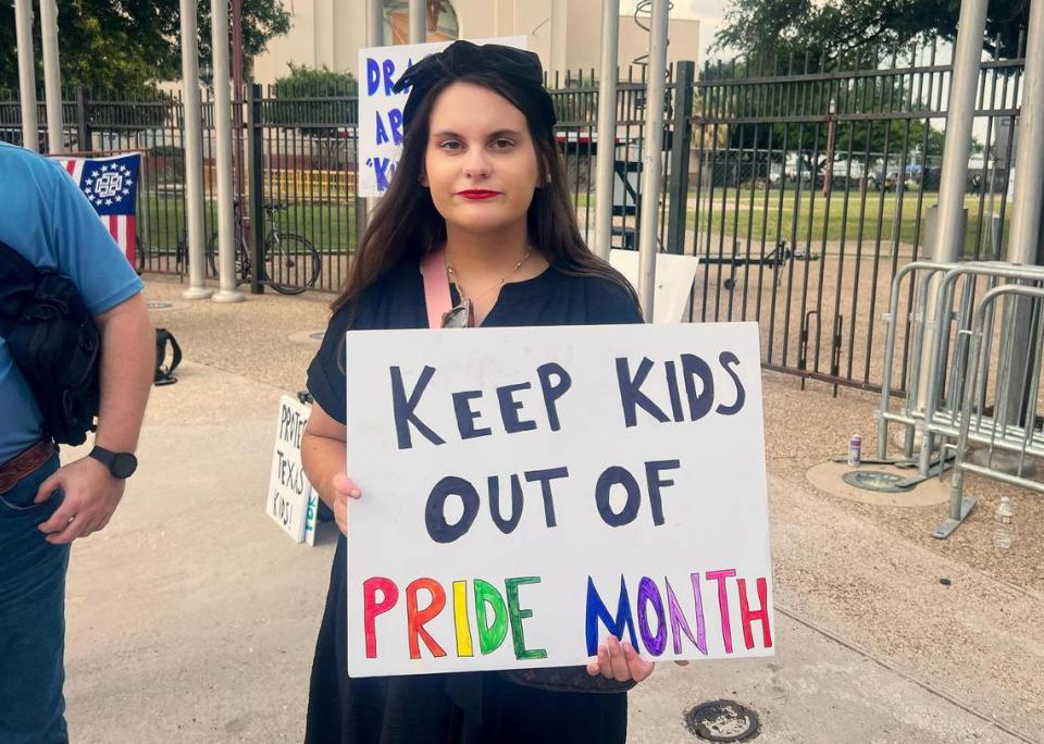 Kelly Neidert of Little Elm formed Protect Texas Kids as a way to oppose drag events where children are permitted to attend. Neidert said she has never been to a drag show herself, but has seen footage from drag events that convinced her that drag is always inappropriate for children.