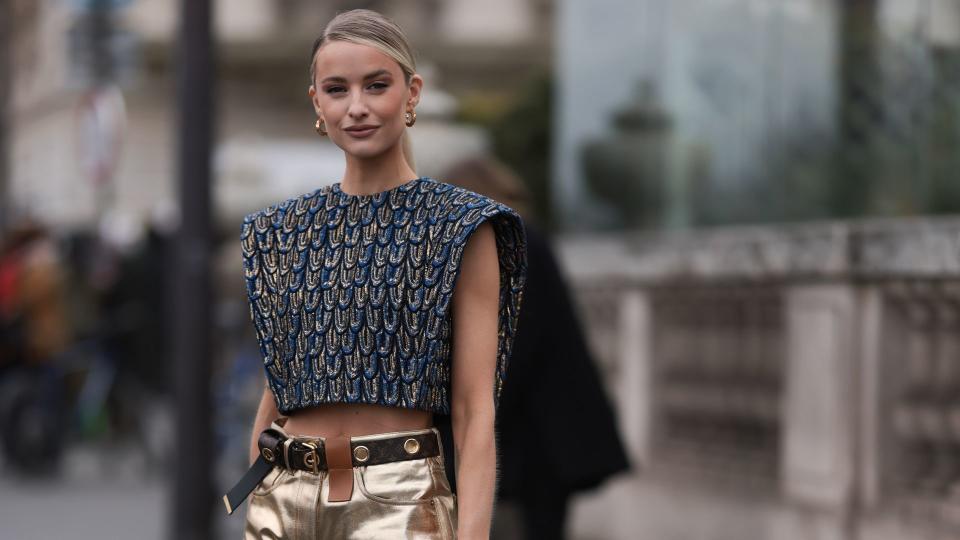 Victoria Magrath outside the Louis Vuitton show during Paris Fashion Week on March 06, 2023