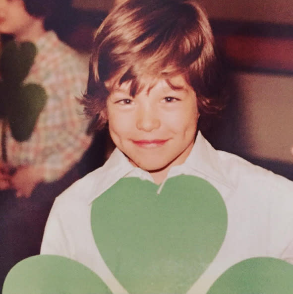 <p>Actor Eddie Cibrian, dressed as a symbol of St. Patrick’s Day, years before he grew up to marry singer LeAnn Rimes, who shared this pic: “I am a lucky woman! #throwbackthursday goes out to my hubby. He was the cutest 4 leaf clover. Those dimples! #happystpatricksday #luckyme #lovehim #hubby #fourleafclover #tbt” -<a href="https://www.instagram.com/p/BDEhgsvnV-w/" rel="nofollow noopener" target="_blank" data-ylk="slk:@leannrimes;elm:context_link;itc:0;sec:content-canvas" class="link ">@leannrimes</a> (Instagram)</p>