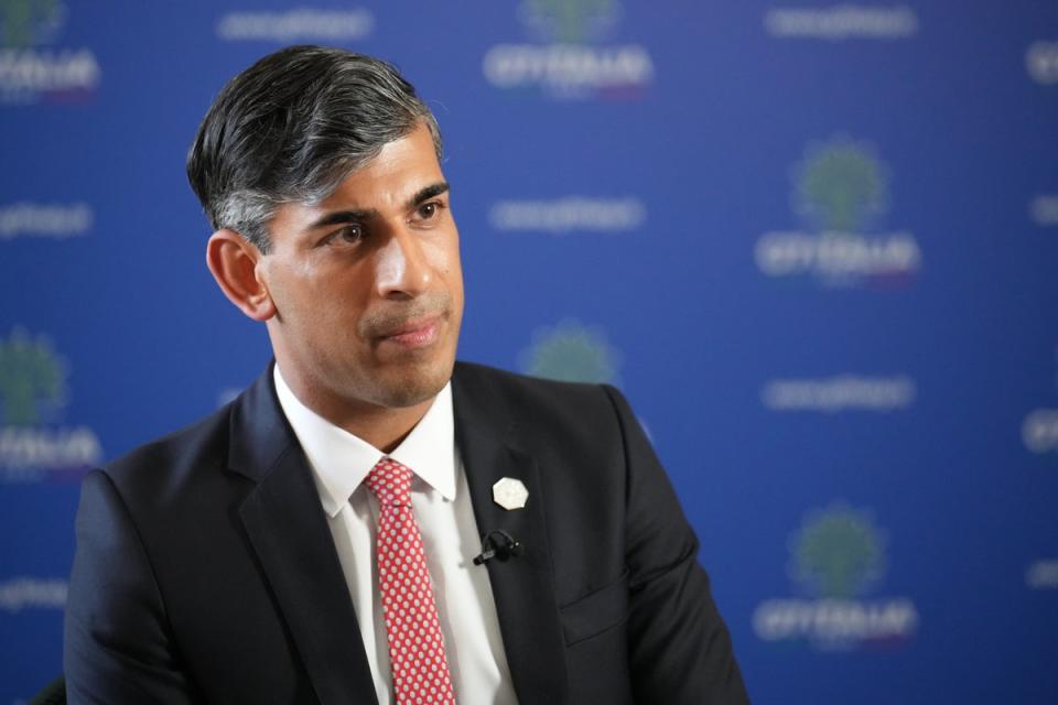 Rishi Sunak has had a disastrous election campaign (Christopher Furlong/PA Wire)