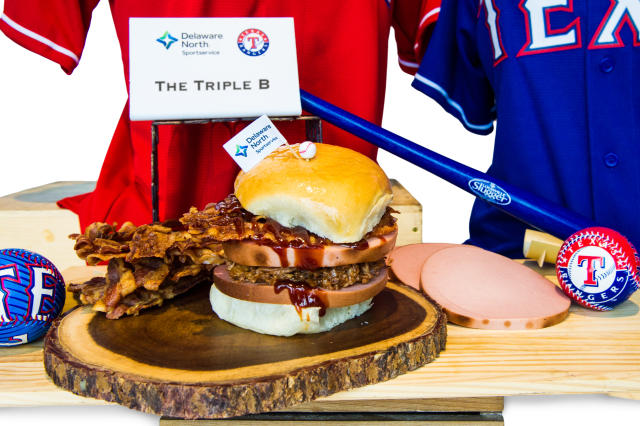 Check out the ballpark food menu for the Texas Rangers