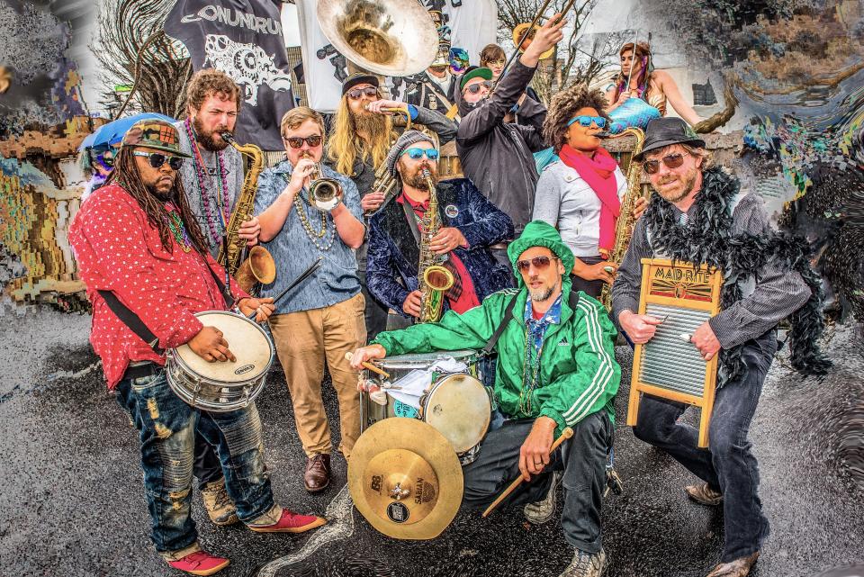 Empire Strikes Brass celebrates its 10th anniversary May 1 at Salvage Station.