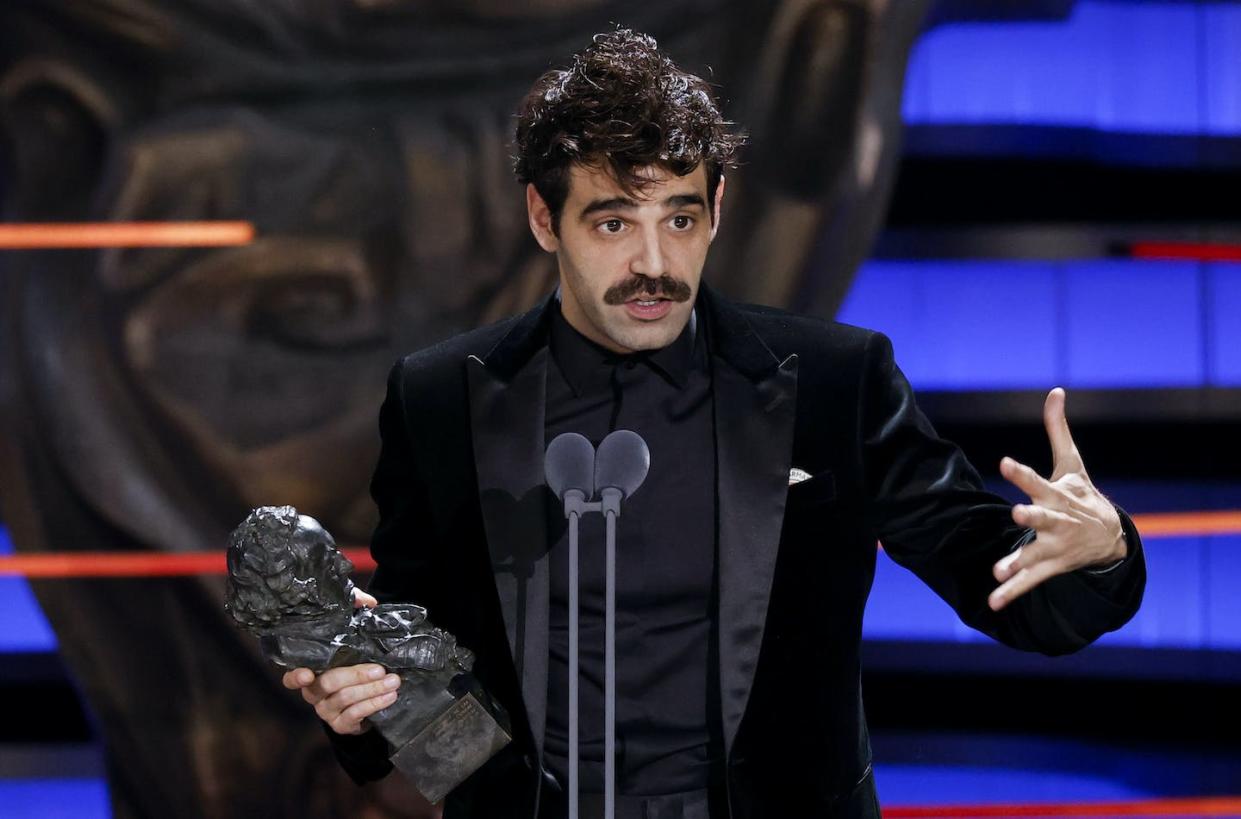 David Verdaguer en su discurso de agradecimiento al recoger el premio al mejor actor protagonista en los Premios Goya 2024 por su interpretación en 'Saben aquell'. <a href="https://www.premiosgoya.com/prensa/notas-de-prensa/palmares-38-premios-goya/" rel="nofollow noopener" target="_blank" data-ylk="slk:Premios Goya;elm:context_link;itc:0;sec:content-canvas" class="link ">Premios Goya</a>