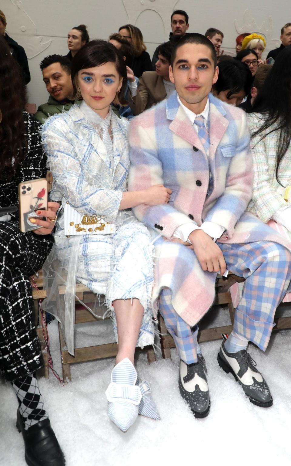 Maisie Williams and Reuben Selby attend the Thom Browne show as part of the Paris Fashion Week Womenswear Fall/Winter 2020/2021  - Getty Images