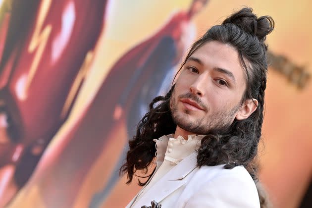 Ezra Miller at the LA premiere of The Flash