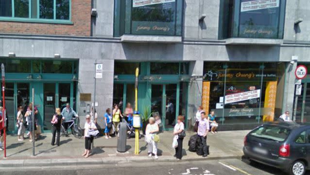 A streetview image of Jimmy Chung’s, where the teen accidentally ate satay sauce containing peanuts. Photo: Google Streetview