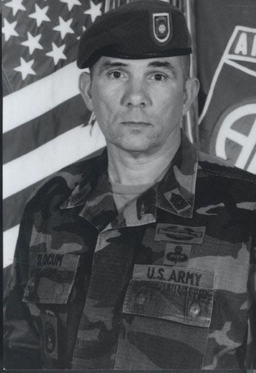 Retired Command Sgt. Maj. Steven Slocum was named to the 82nd Airborne Division's fourth Hall of Fame during a Nov. 19, 2021, induction ceremony.