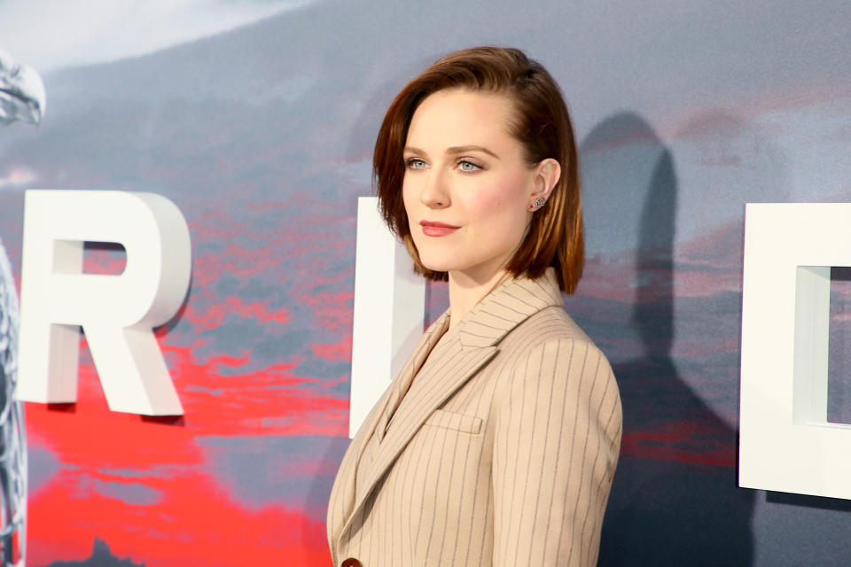 Evan Rachel Wood attends the premiere of HBO’s <em>Westworld</em> Season 2 at the Cinerama Dome on April 16, 2018 in Los Angeles, Calif. (Photo: Jean Baptiste Lacroix/Getty Images)