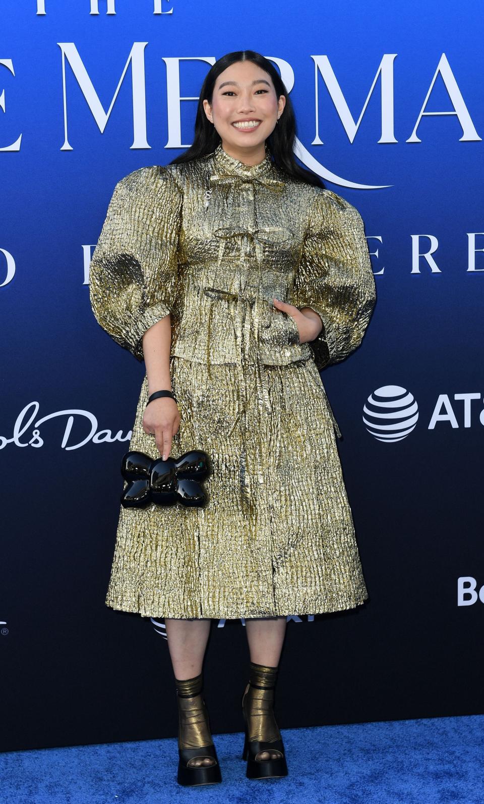 Awkwafina arrives for the world premiere of Disney's "The Little Mermaid" at the Dolby Theatre in Hollywood, California, on May 8, 2023.