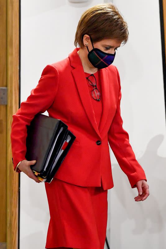 Nicola Sturgeon appears at inquiry into the Committee on the Scottish Government Handling of Harassment Complaints against former FM Salmond in Edinburgh