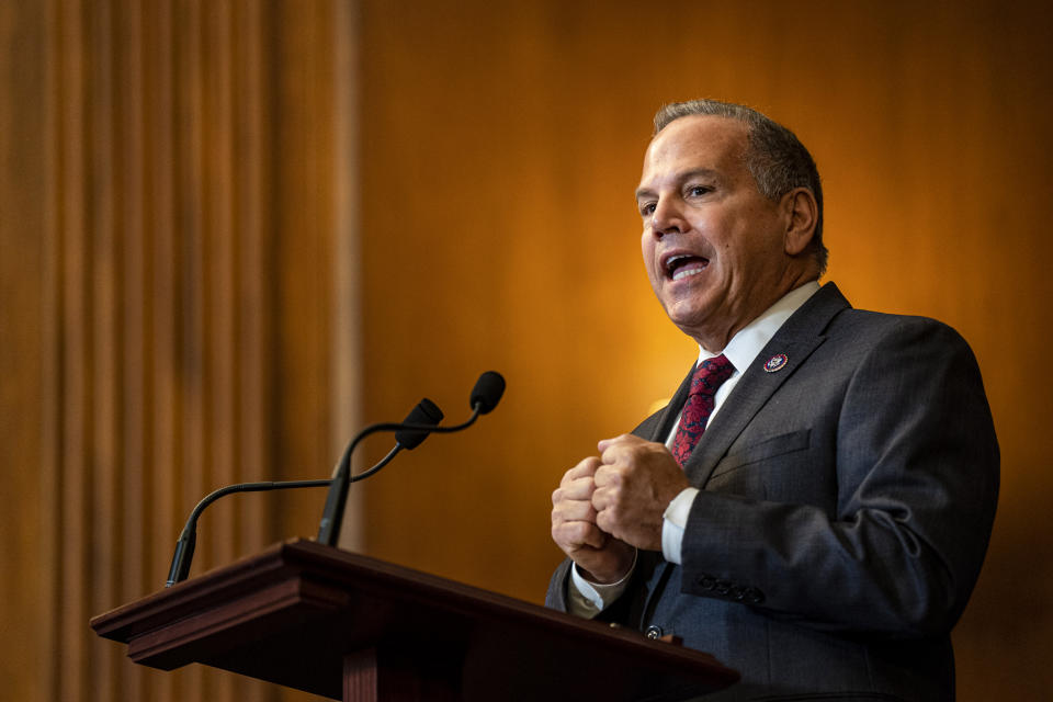 Rep. David Cicilline, D-R.I., at the Capitol on Dec. 8, 2022. (Al Drago / Bloomberg via Getty Images file)