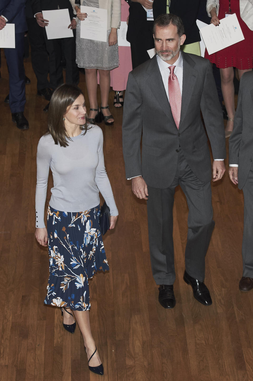 <p>Tras la pelea con su suegra, Letizia ha querido lucir muy serena hasta en asuntos de moda </p>