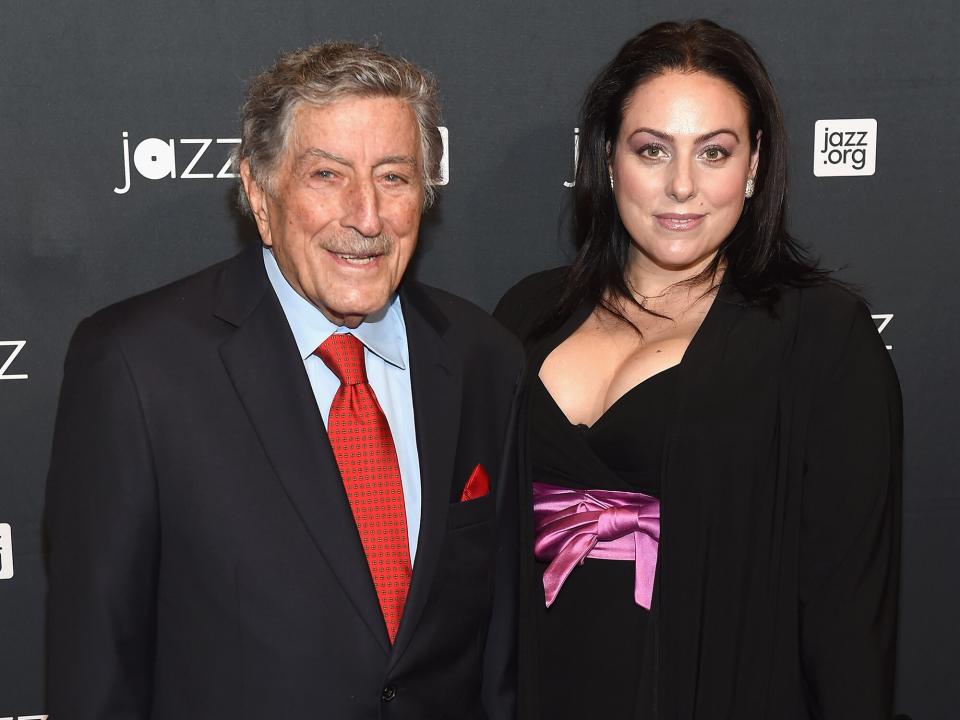 Tony Bennett (L) and Joanna Bennett attend Jazz At Lincoln Center's 30th Anniversary Gala at Jazz at Lincoln Center on April 18, 2018 in New York City