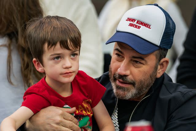 <p>Jason Allen/ISI Photos/Getty</p> Jimmy Kimmel and son Billy