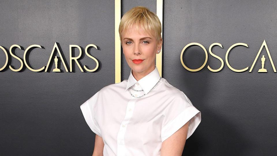 Charlize Theron arrives at the 92nd Oscars Nominees Luncheon on January 27, 2020 in Hollywood, California.