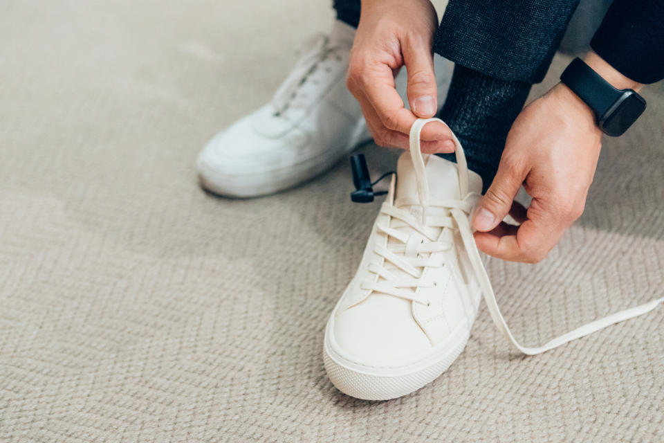 Einen Schuh, der sich selbst zubindet: Braucht man das wirklich?  - Copyright: Getty Images/ Oscar Wong