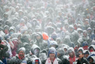 <p>Fans during the first quarter of a game between the Buffalo Bills and the Indianapolis Colts on December 10, 2017 at New Era Field in Orchard Park, New York. (Photo by Brett Carlsen/Getty Images) </p>