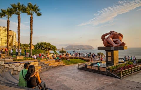 El Malecon Park, Miraflores, Lima - Credit: Getty