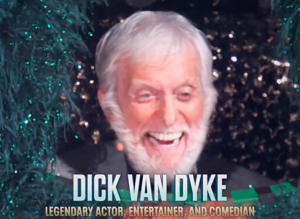 Dick Van Dyke was unmasked on the US version of The Masked Singer. (Fox)