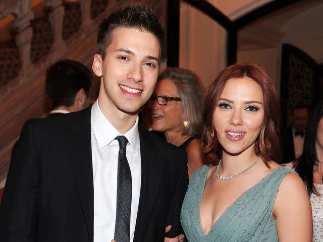 <p>Dimitrios Kambouris/VF11/WireImage</p> Hunter Johansson and Scarlett Johansson at the Bloomberg & Vanity Fair cocktail reception following the 2011 White House Correspondents' Association Dinner
