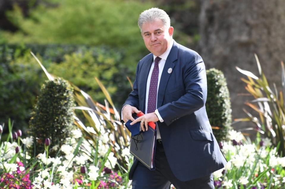 Northern Ireland Secretary Brandon Lewis praised local firms such as Wrightbus and Artemis (Stefan Rousseau/PA) (PA Wire)