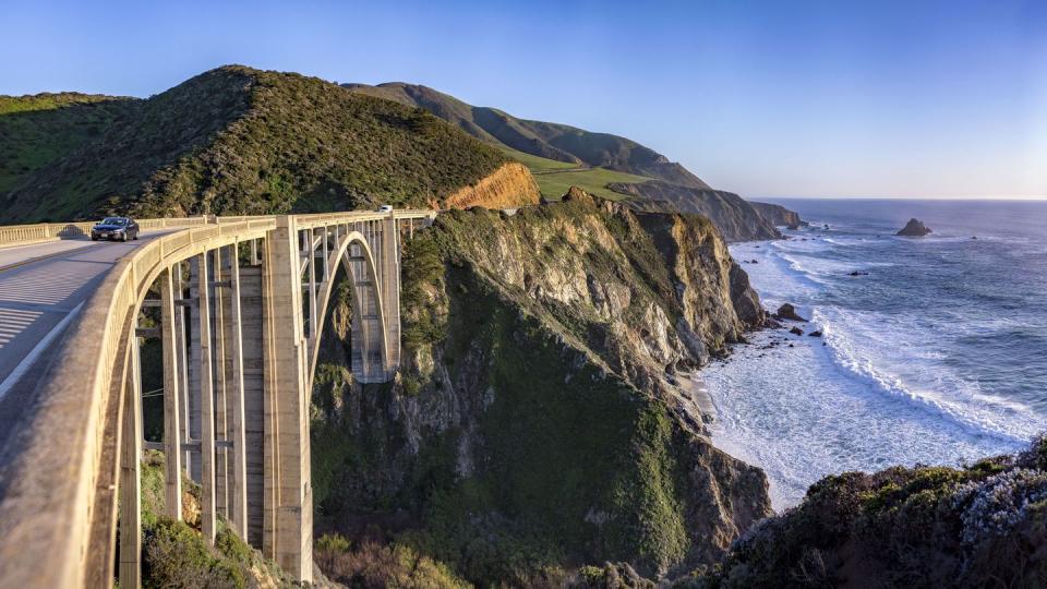 best us cities for honeymooners carmel by the sea california bixby bridge panorama