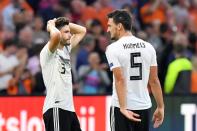 Germany defender Mats Hummels blamed their 3-0 defeat against Holland on bad luck and poor finishing