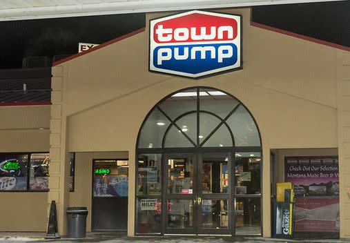 The Town Pump gas station in Miles City, Montana