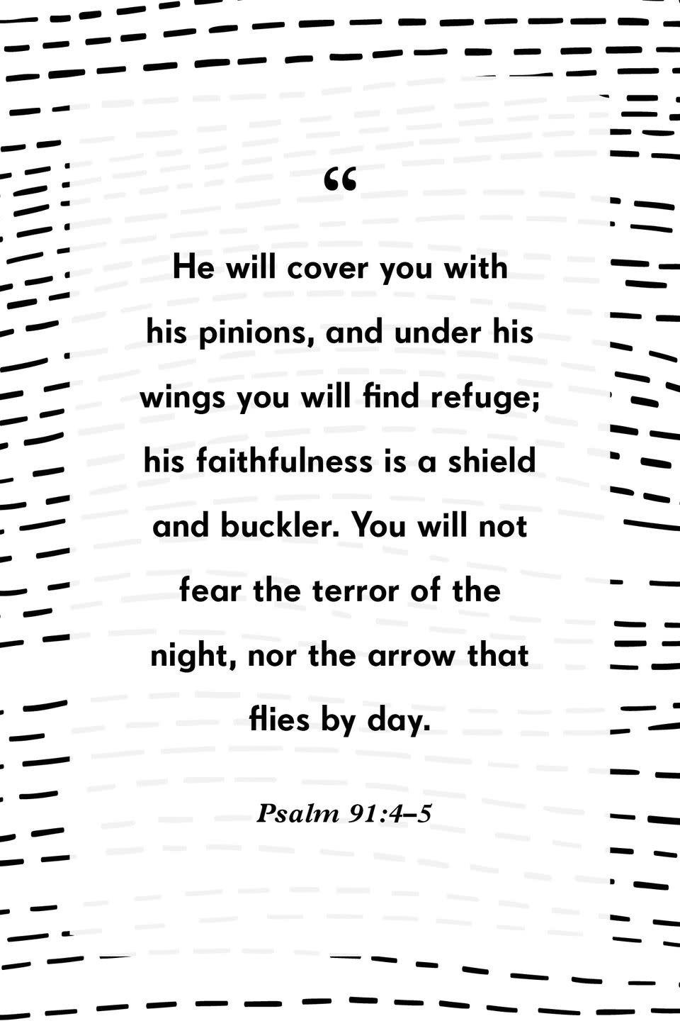 9) Psalm 91:4–5