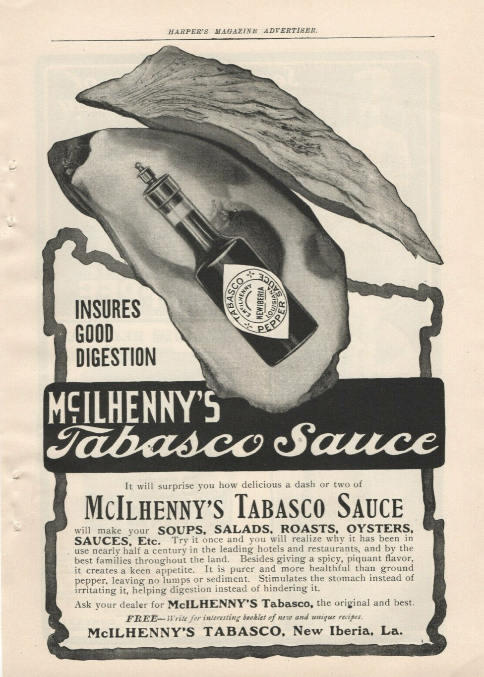 Tabasco Sauce 1905